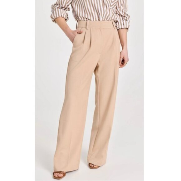 Favorite Daughter The Favorite Pants Khaki Wide Leg Trousers